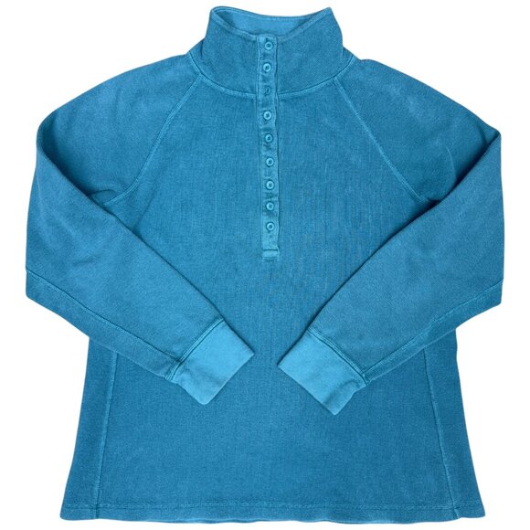 Women's DULUTH TRADING CO. Heritage Ribbed Knit Henley Mock Turtleneck- Size‎ XL - Picture 1 of 6